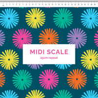Polka flowers Scrub Top (Pre-order)