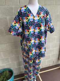 Fiesta Birds Noir Scrub Set (Pre-order)