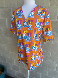 Collie Cute Tangerine Scrub Set (Pre-order)