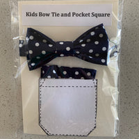 Kids Bow Tie and Pocket Square combo (multiple colours available)