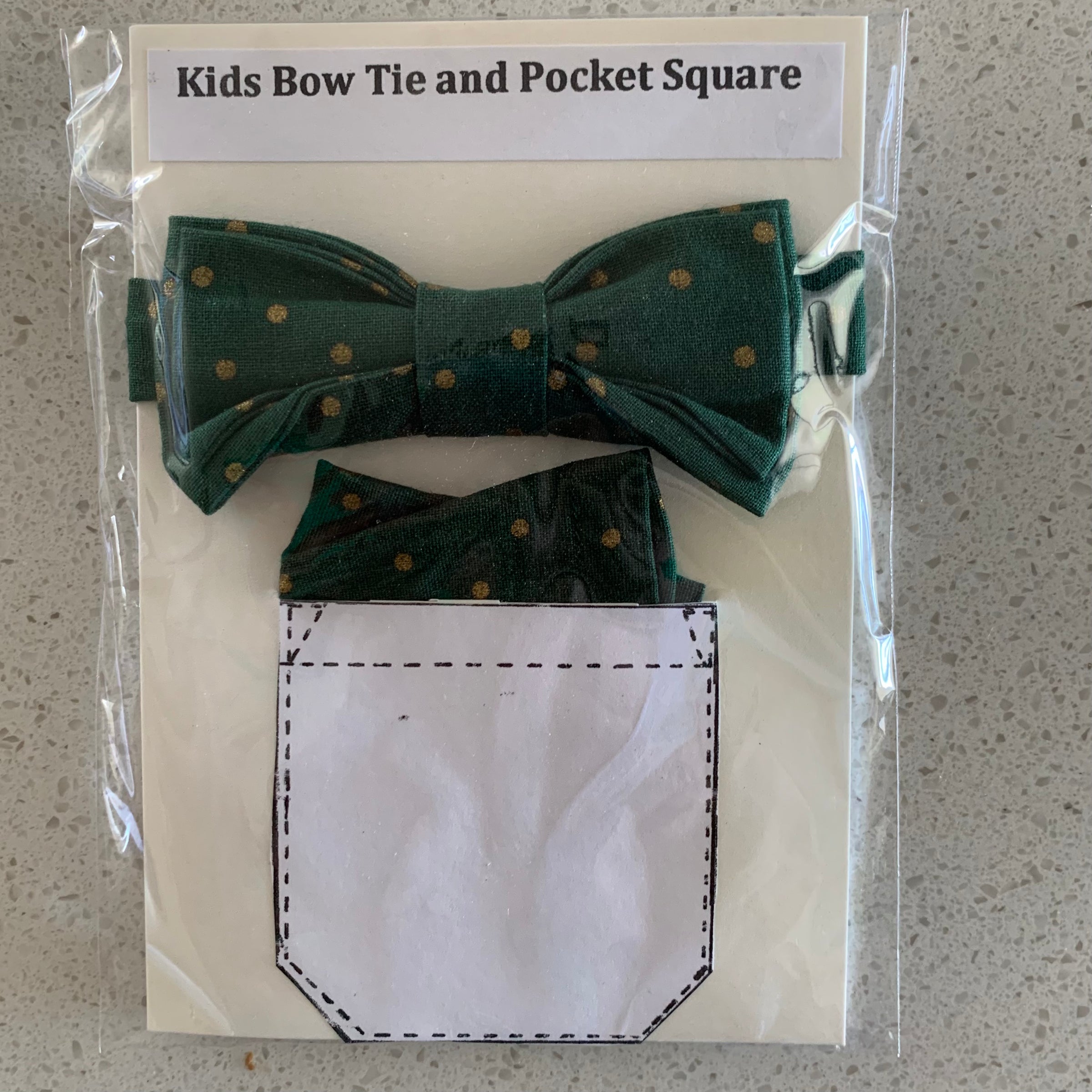 Kids Bow Tie and Pocket Square combo (multiple colours available)