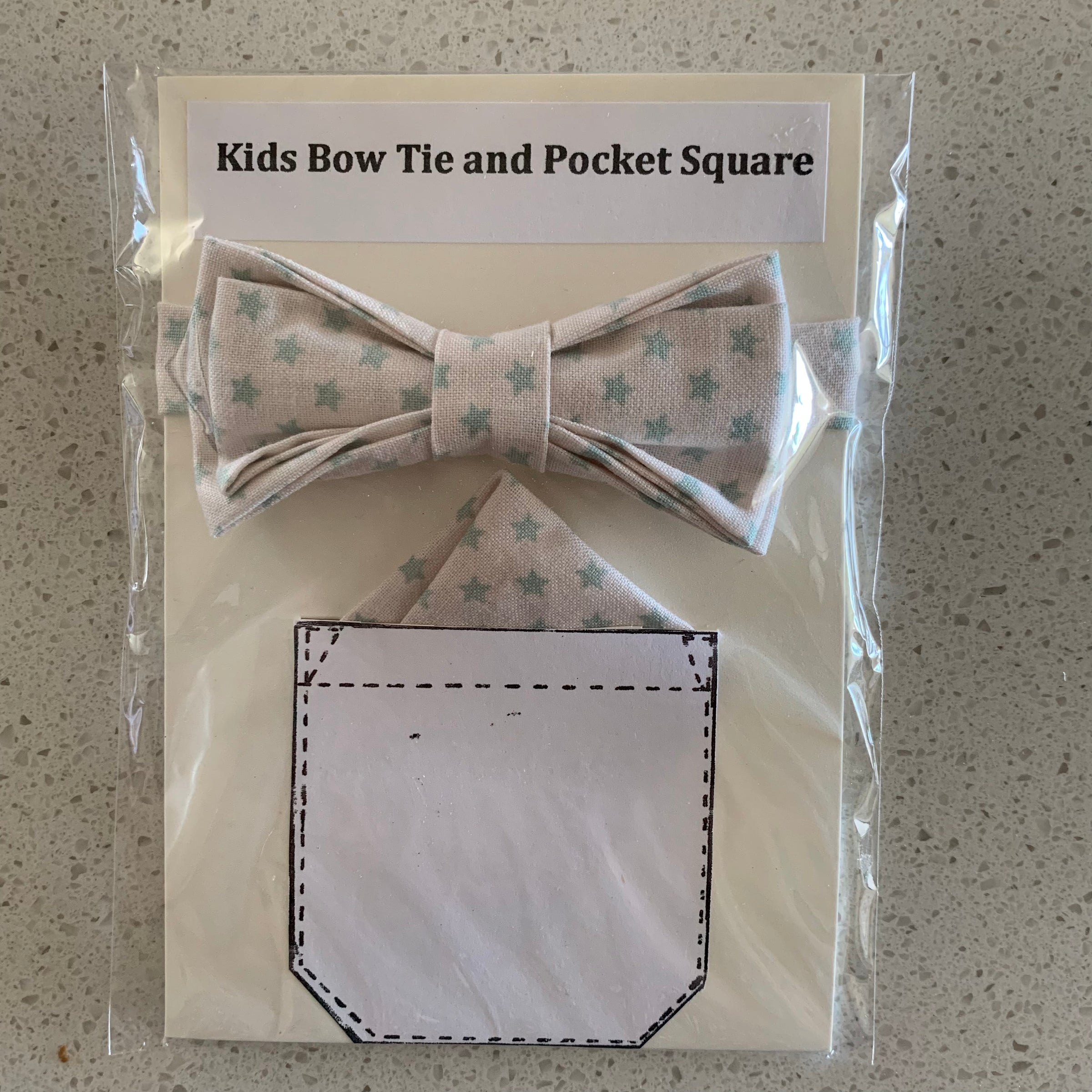 Kids Bow Tie and Pocket Square combo (multiple colours available)