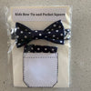 Kids Bow Tie and Pocket Square combo (multiple colours available)