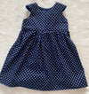 Navy Polka Dot Dress