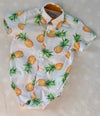 Pineapple Shirt, Overalls and Bowtie Set